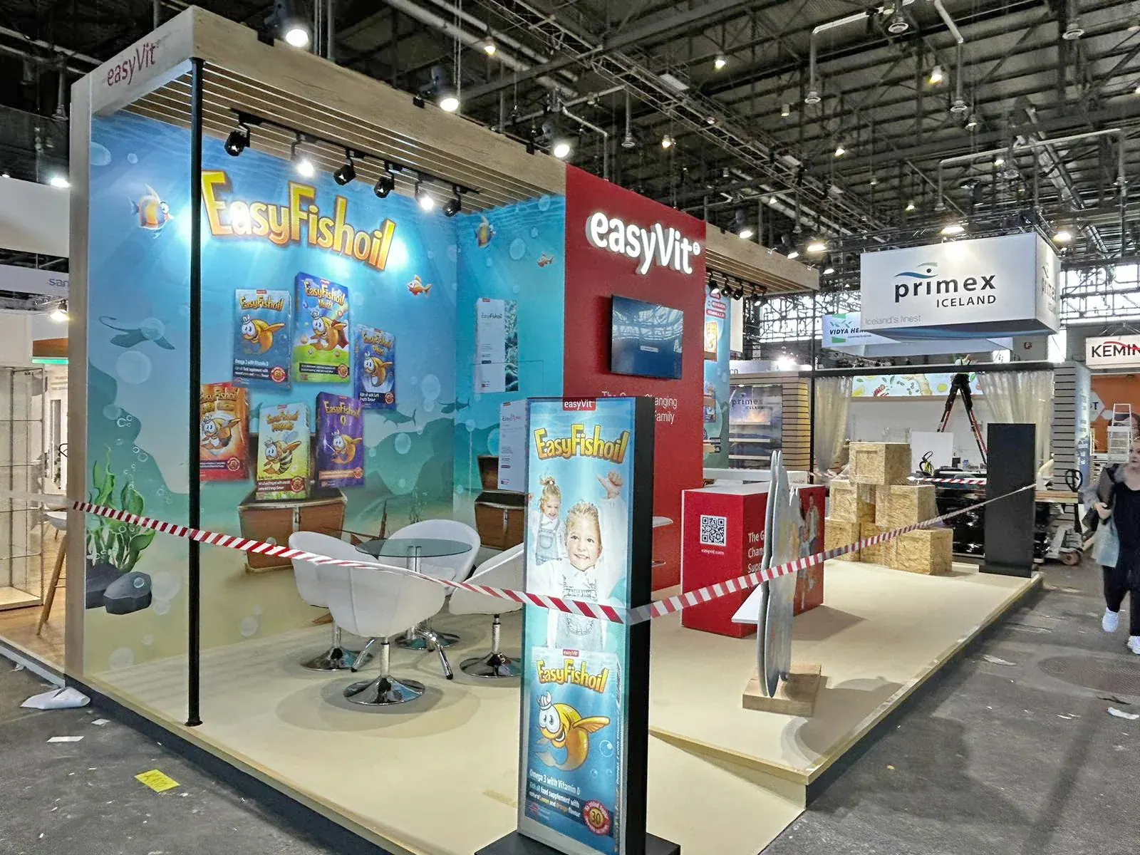 easyVit · Vitafoods Europe exhibition stand — 2023